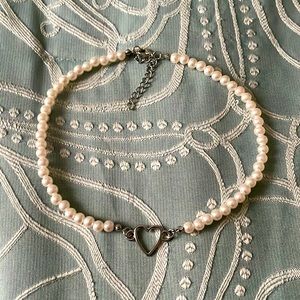 Handmade white fake pearls